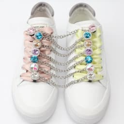 1 Pair Shoe Buckle Clips Shoelace Chain Charms Sneakers Colorful Crystal Gemstone Decoration Ornaments Pendant Trend Accessories