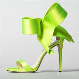 Summer Red Black Green Satin Big Butterfly Knot High Heel Sandals Sexy Women Night Club Bow Tie One Line Ankle Strap Heels Shoes