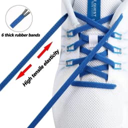 Elastic Flat Classic Sneakers Shoelaces 7 Mm Width Shoelace for Kids Adults Shoe Laces Rubber Bands for Shoes Accessories 1Pair