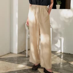 Casual 100% Linen Women's Pants Solid Loose Elastic High Waist Drawstring Trouser Korean Fashion Harajuku Streetwear Sweatpants