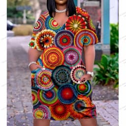 Summer Dresses Women Fashion Casual Black Africa Dress Party Evening Boho Girls Large Size Chain Dress Sexy Brand Sundress Beach
