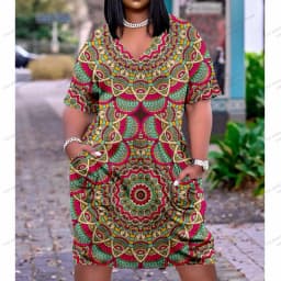 Summer Dresses Women Fashion Casual Black Africa Dress Party Evening Boho Girls Large Size Chain Dress Sexy Brand Sundress Beach