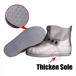 Thicken Shoe Protector Men Waterproof Shoe Covers Blue Overshoes Water Proof Boot Covers Galoshes Women Reusable Rain Shoe Cover