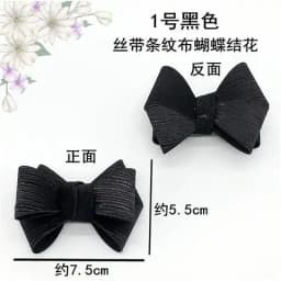 Women's single shoe Rhinestone bow cloth flower shoe surface decoration suede ladle shoes paste shoe repair accessories