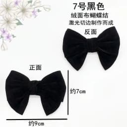 Women's single shoe Rhinestone bow cloth flower shoe surface decoration suede ladle shoes paste shoe repair accessories