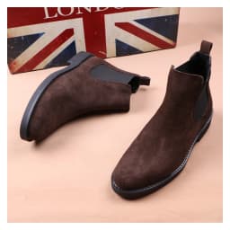 Korean style men boots cowboy casual shoes cow suede leather chelsea boot spring autumn platform ankle botas hombre chaussures