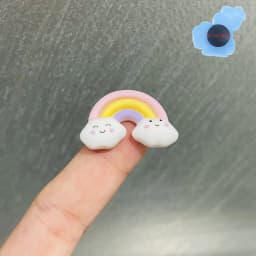 Cute 1Pcs Gingerbread Man Rainbow Shoe Charms Decorations Shoe Accessories Fit Wristbands Children X-mas Present