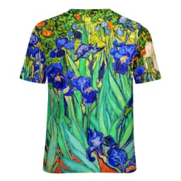 Vincent Van Gogh T-Shirts Irises Flower Print Street Fashion Oversized T Shirt Short Sleeves Trendy Tee Shirt Summer Clothes