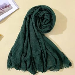 2026 Muslim Fashion Women Crinkle Hijab Scarf Soft Solid Head Scarves Turban Shawls and Wraps Hijab femme musulman kopftuch