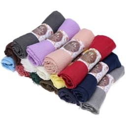 2026 Muslim Fashion Women Crinkle Hijab Scarf Soft Solid Head Scarves Turban Shawls and Wraps Hijab femme musulman kopftuch
