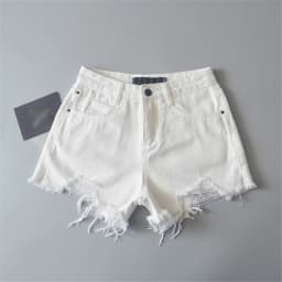 2024 Summer denim shorts for women black jeans shorts women distressed short mujer white jean shorts ripped y2k streetwear