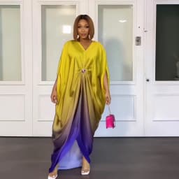 2023 Summer African Fashion Design Sleek Rayon Dress Nigeria's Latest Abaya