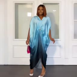 2023 Summer African Fashion Design Sleek Rayon Dress Nigeria's Latest Abaya