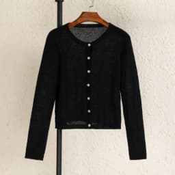 Pink Clothing Cropped Knitted Ladies Sweaters Cardigan Female Women's Coat Spring 2025 Tricot Outerwear Crochet Top Jersey Black