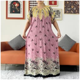 2 Pieces African Dashiki Floral Printing Loose Cotton Caftan Lady Summer Maxi Casual Dresses With Scarf Vestidos Short Sleeve