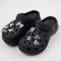 Fashion Shoe Charms Set Accessories for Sandals Clogs Shoe Buckle Butterfly Cartoon Bear Chain DIY Shoes Decorations Gifts