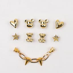 Fashion Shoe Charms Set Accessories for Sandals Clogs Shoe Buckle Butterfly Cartoon Bear Chain DIY Shoes Decorations Gifts