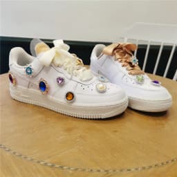Shiny Rhinestone Sticker Shoes Decorative Patch Stickers Creative DIY Canvas Sports Shoes with Shoes Stickers Shoes Accessories