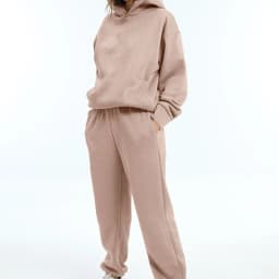 Autumn Women's Tracksuit Two Piece Sets Casual Solid Long Sleeve Hooded Sports Suit Warm Hoodie Sweatshirts Long Pant