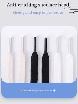 Shoelaces for Shoes Canvas Classic White Double Thicken Weave Cotton Shoelace Flat Women's Sneakers Shoe Laces Sport Strings
