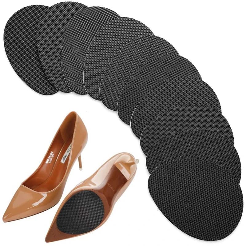Self-Adhesive Anti-Slip Pads Sandal Shoes Mat High Heel Sole Protector Rubber Cushion Insole Forefoot High Heels Sticker Pads