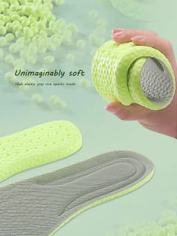 1pair Wormwood Deodorant Insoles Soft Breathable Sport Cushioning Inserts for Men Women Boost Shoe Pads Mesh Can Cut Size Insole