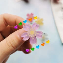 1 PC Flowers Shoe Buckle Shoelaces Decorative Clip Shoe Charm Trend Creative Cute Sneaker Canvas Cartoon DIY Shoes Accessories