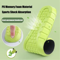 Memory Foam Sports Insoles for Shoes Men Women Sneakers Deodorant Shock Absorption Height Increase Insoles For Feet Arch Support