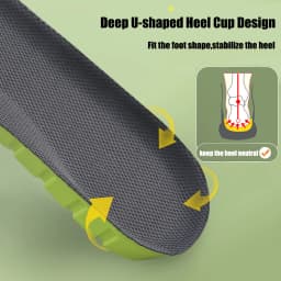 Memory Foam Sports Insoles for Shoes Men Women Sneakers Deodorant Shock Absorption Height Increase Insoles For Feet Arch Support