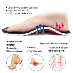 Orthopedic Insoles for Flat Foot Orthotics Gel shoes sole Insert Pad Arch Support Pad For Plantar fasciitis Feet Care man women