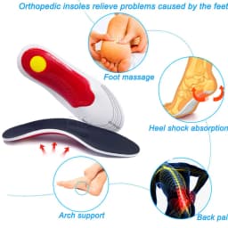 Orthopedic Insoles for Flat Foot Orthotics Gel shoes sole Insert Pad Arch Support Pad For Plantar fasciitis Feet Care man women