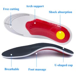 Orthopedic Insoles for Flat Foot Orthotics Gel shoes sole Insert Pad Arch Support Pad For Plantar fasciitis Feet Care man women