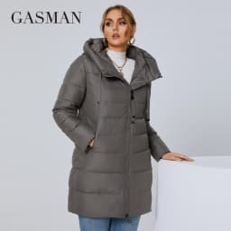 GASMAN 2022 Women's down jacket Fashion Classic Brand Woman winter parka Long Puffer plus size 6xl Warm coat women Hot sale 180