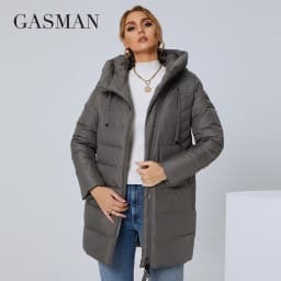 GASMAN 2022 Women's down jacket Fashion Classic Brand Woman winter parka Long Puffer plus size 6xl Warm coat women Hot sale 180