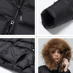 Astrid Winter Women's coat women parka long warm fashion black quilted jacket with natural fur collar female clothing ZR-7266