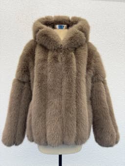 FANPUGUIZHEN-Faux Fox Fur Coat for Women, Thick Overcoat, Fake Fur Jacket, Fashion Mink Outwear, Winter