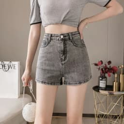 Mini Hot Elastic High Waist Sexy Aesthetic Vintage Women's Jeans Short Pants Denim Shorts Summer Korean Fashion Casual Trendy