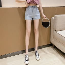 Mini Hot Elastic High Waist Sexy Aesthetic Vintage Women's Jeans Short Pants Denim Shorts Summer Korean Fashion Casual Trendy