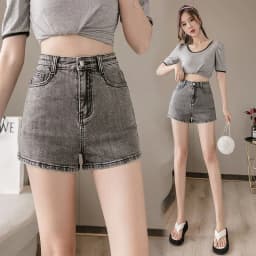 Mini Hot Elastic High Waist Sexy Aesthetic Vintage Women's Jeans Short Pants Denim Shorts Summer Korean Fashion Casual Trendy