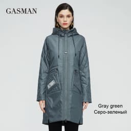 GASMAN 2022 New trench Coat female Women's spring jacket Autumn coat women long parka outwear Slim fashion casual Jackets 21150