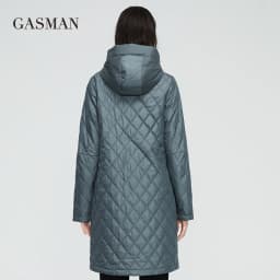 GASMAN 2022 New trench Coat female Women's spring jacket Autumn coat women long parka outwear Slim fashion casual Jackets 21150
