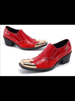 Men's Genuine Leather High‑Heel Height‑Increase Dress Shoes Luxury Business Casual Footwear For Spring Banquet Social Wedding Oc