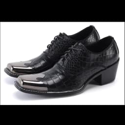 Men's Genuine Leather High‑Heel Height‑Increase Dress Shoes Luxury Business Casual Footwear For Spring Banquet Social Wedding Oc