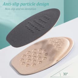 Half Insoles for Shoes Inserts Forefoot Insert Non-slip Sole Cushion Reduce Shoe Size Filler High Heels Pain Relief Shoe Pads