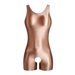 MJINM Women's Summer Sexy Glossy One-Piece Catsuit Waistcoat Jumpsuit Romper Playsuit Sports Pants Tight Fit Casual Outfit