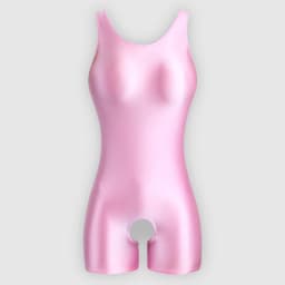 MJINM Women's Summer Sexy Glossy One-Piece Catsuit Waistcoat Jumpsuit Romper Playsuit Sports Pants Tight Fit Casual Outfit