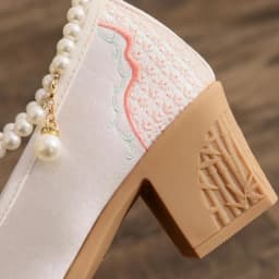Women Vintage Pearls Ankle Strap Pump Ladies Ethnic Embroidered High Heels Spring Mary Jane Block Heel Dress Shoes for Female