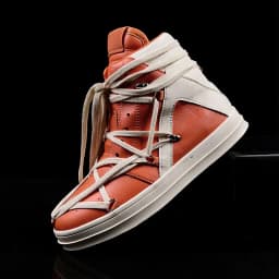 2023 High Quality Mens Casual Shoes Orange Luxury Designer Sneakers Men Lace Up High Street Fashion Trendy Men Platform Trainers