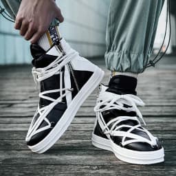 2023 High Quality Mens Casual Shoes Orange Luxury Designer Sneakers Men Lace Up High Street Fashion Trendy Men Platform Trainers