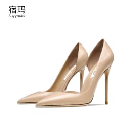 Heels For Women 2026 Genuine Leather Luxury Women's Pumps Spring High Heels Shoes Classics Pumps Fashion Pointed Toe Elegant 8cm